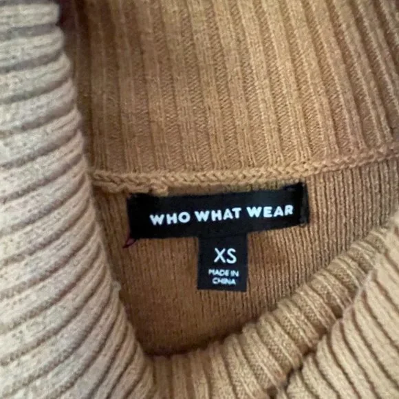 Who What Wear Long Sleeve Turtle Neck Dress - Size XS - Picture 3 of 5